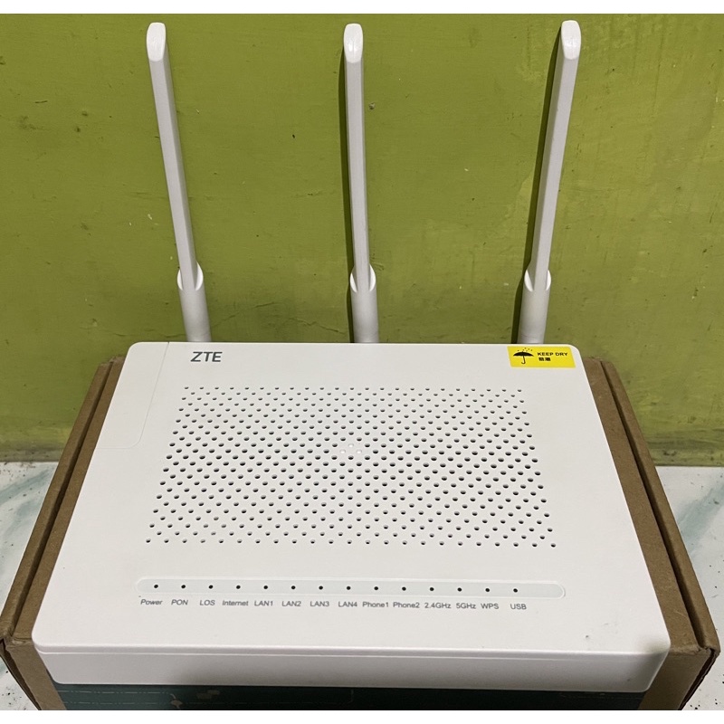 ONT GPON ZTE F670 5G Antena 3 Plus Adaptor