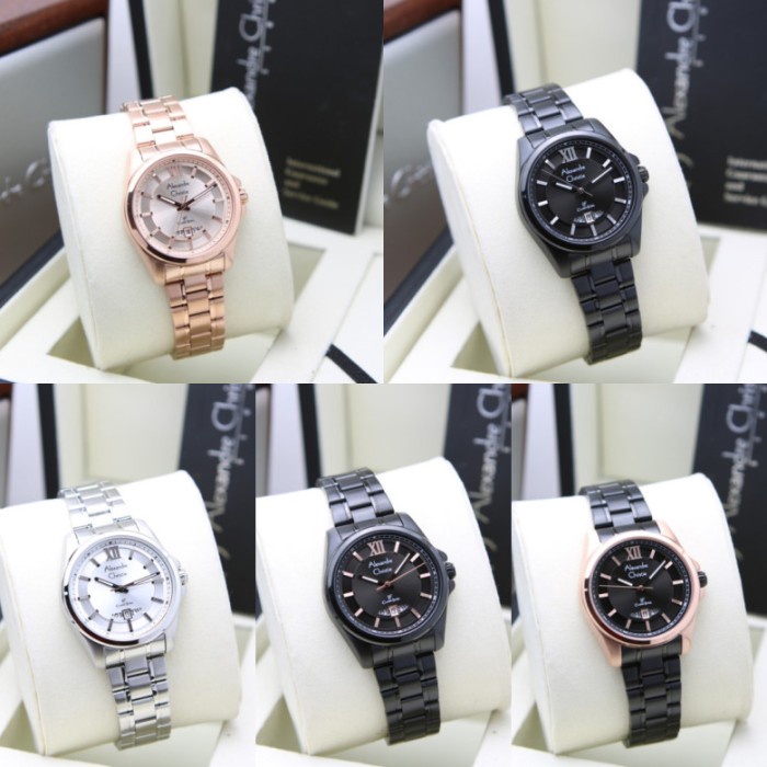 [Free Baterai] JAM TANGAN WANITA ALEXANDRE CHRISTIE AC 8659 ORIGINAL GARANSI RESMI 1 TAHUN