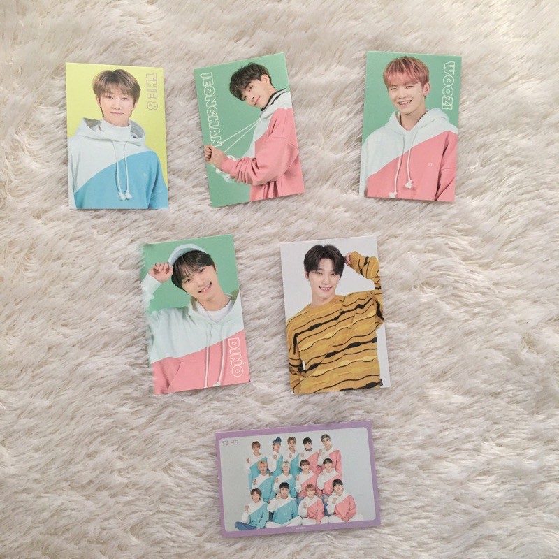 SEVENTEEN CARATLAND 2020 MERCH TRADING CARDS TC OT13 DINO THE8 WOOZI JEONGHAN