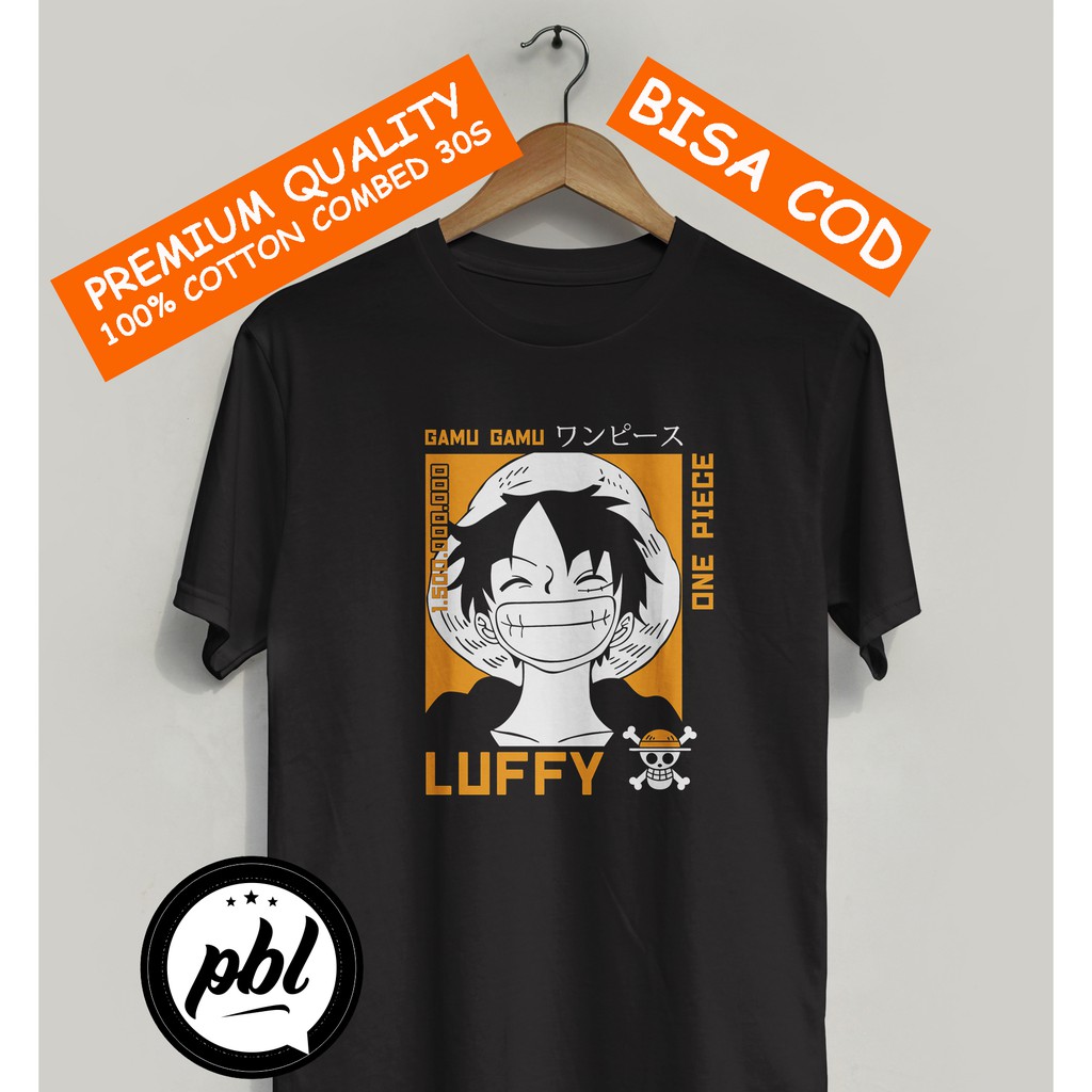 Jual Kaos Anime ONE PIECE pria baju distro pria kaos pria baju pria