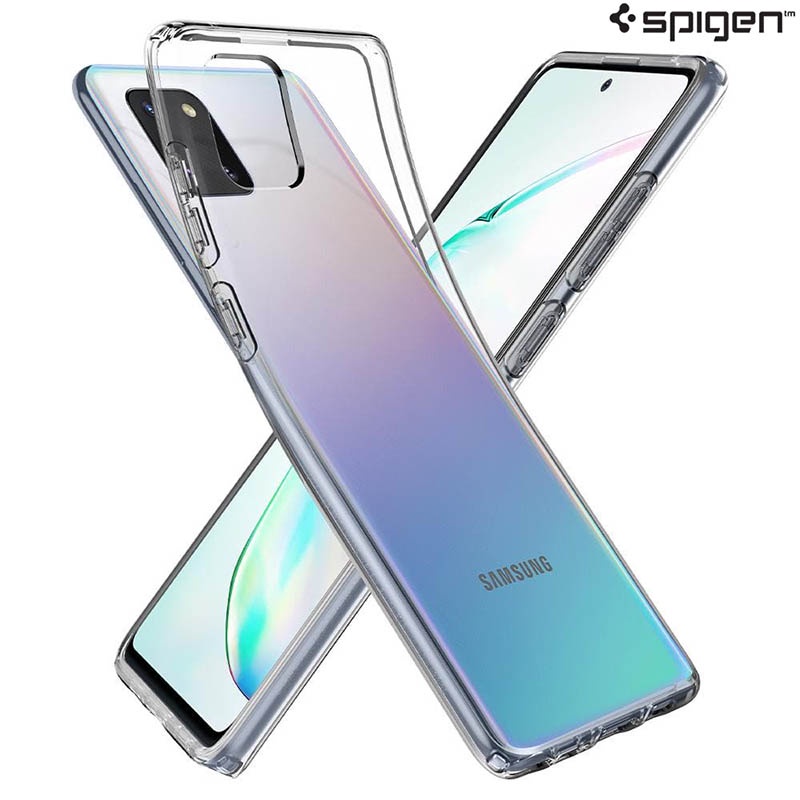 Spigen Liquid Crystal Case Samsung Galaxy Note 10 Lite - Original Clear Soft Bening Cover Casing Sho