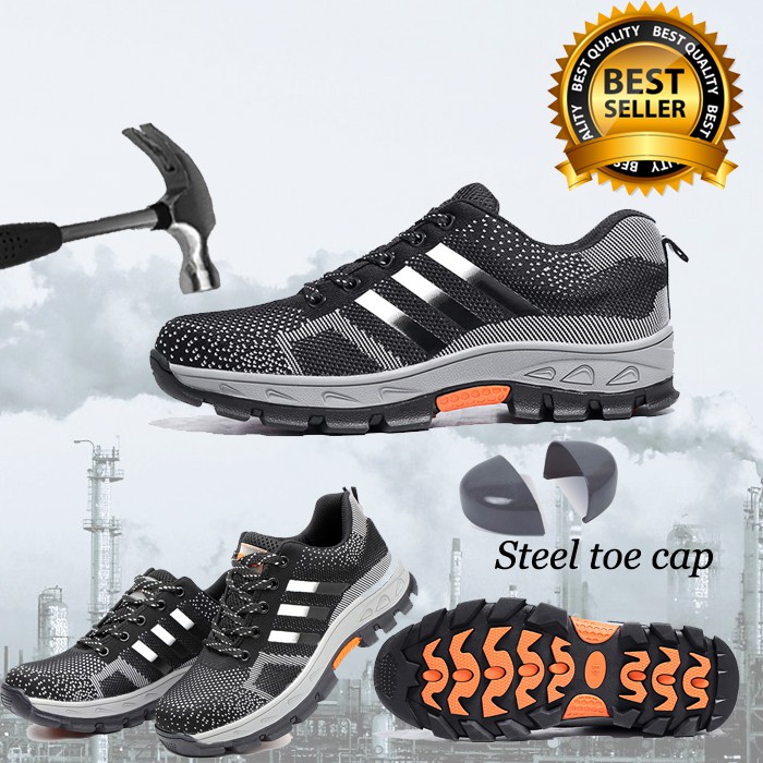 Jual [MURAH BISA COD] SEPATU SAFETY ANTI PAKU UJUNG BESI SAFETY SHOES
