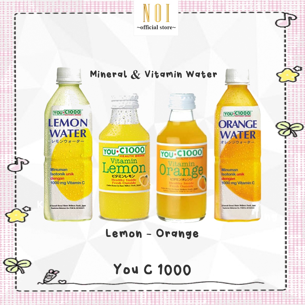 Jual YOU C1000 ORANGE LEMON VITAMIN C MINERAL WATER ( Ready All