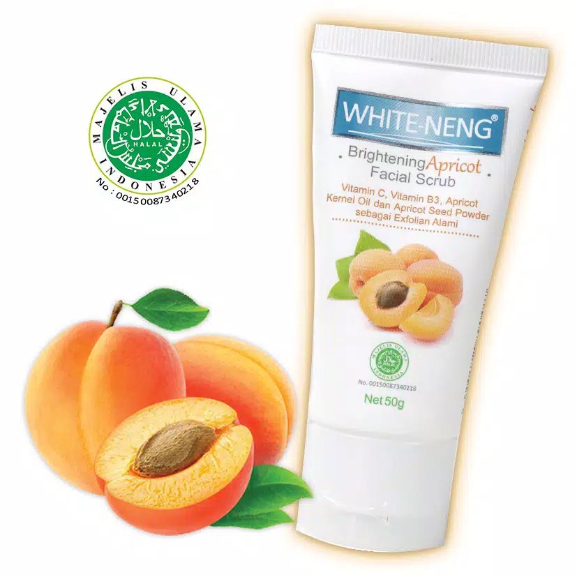 (BISA COD) White-Neng Brightening Apricot Facial Scrub