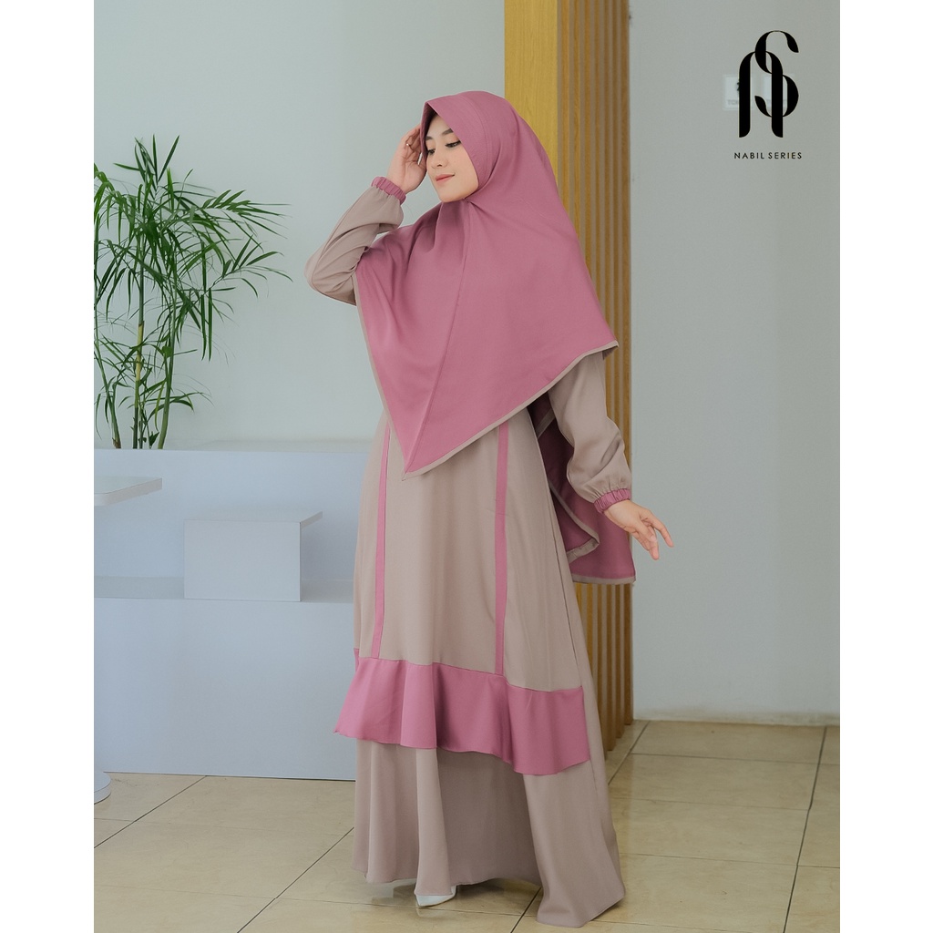 Gamis Alina Syar'i Ori Nabil Series