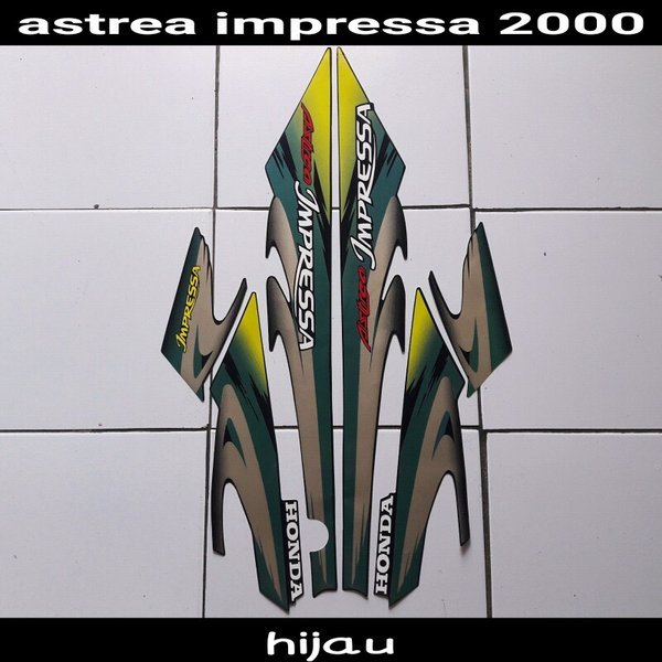 stiker motor impressa 2000 hijau