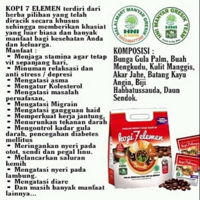 

Kopi 7 Element isi 20 saschet