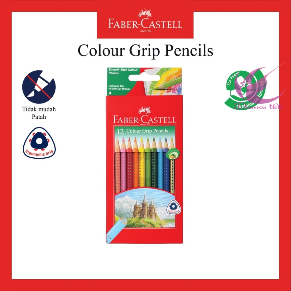 

Pensil Warna Faber Castell Grip / DOT 12 Warna Triangle 116252