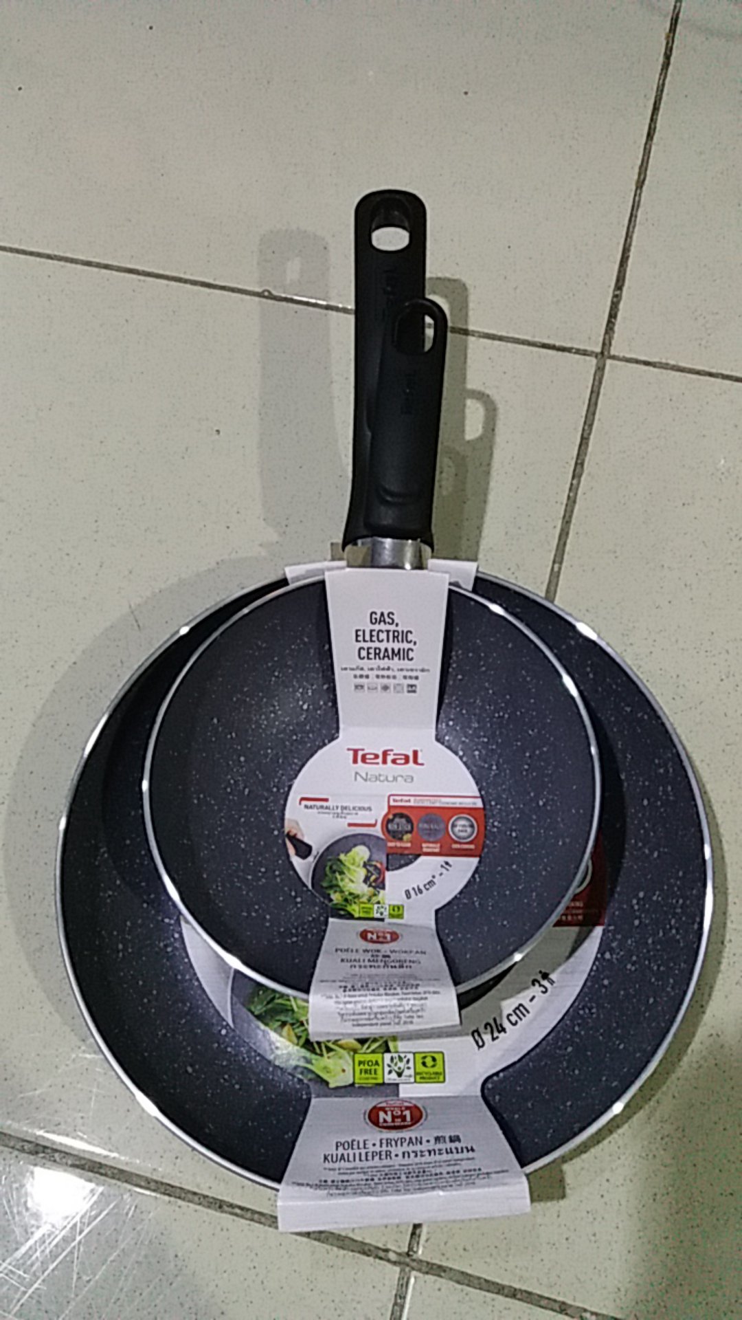 Natura Package 5 Wajan Panci Set Penggorengan Anti Lengket