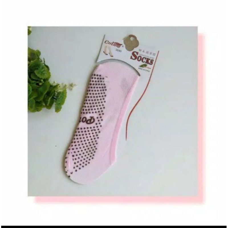 kaos kaki wanita ( 6 pasang ) HIDDEN Socks Anti slip dan BAKTERI