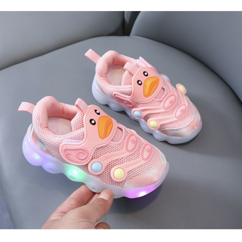 babyfit DUCKO sepatu sneakers anak cewek cowok sepatu lampu LED import gs-0515r