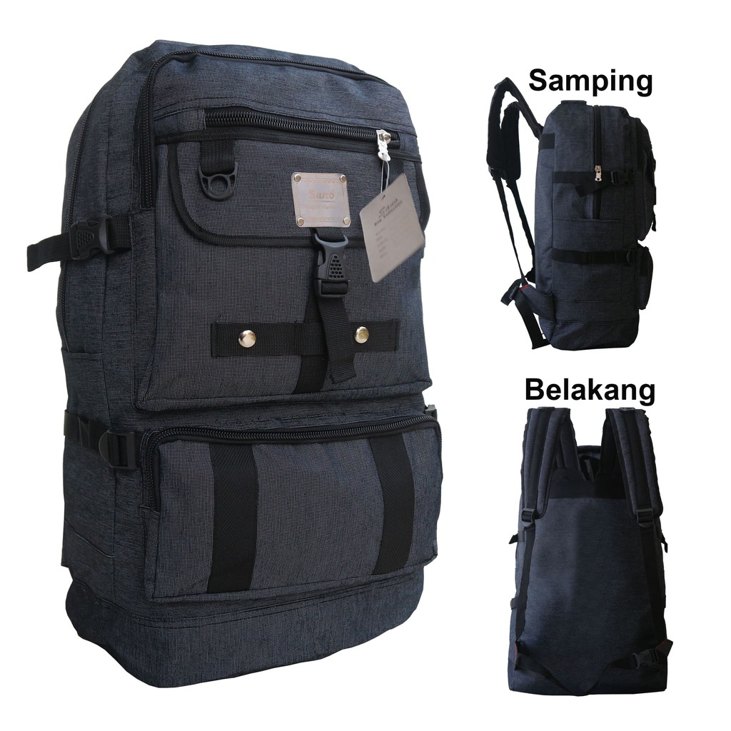 Fashion Pria Tas Ransel Gunung Ukuran Besar Traveling Hiking Adventure Kuat Awet
