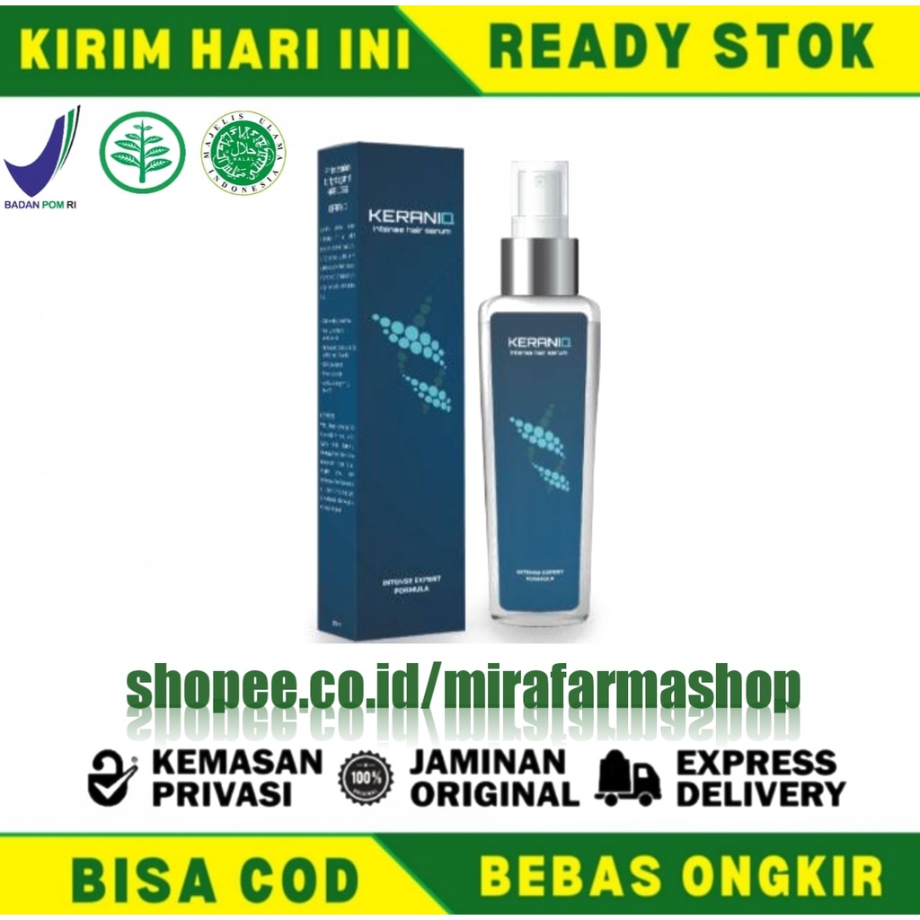 KERANIQ Hair Serum Penumbuh Penyubur Rambut Alami Jaminan Original Ampuh - Keranity - Hairfluence - 