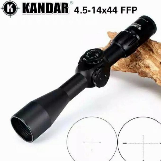 teleskop kandar 4.5-14x44 ffp tahan getar reticle zoom/bukan discovery