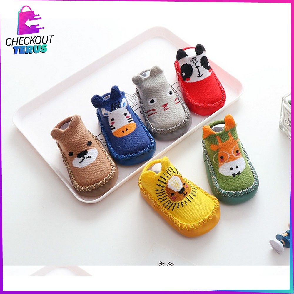 CT P3 Sepatu Anak Bayi Sepatu Prewalker Baby Shoes Socks Anti Slip Kaos Kaki Anak Bayi Lucu