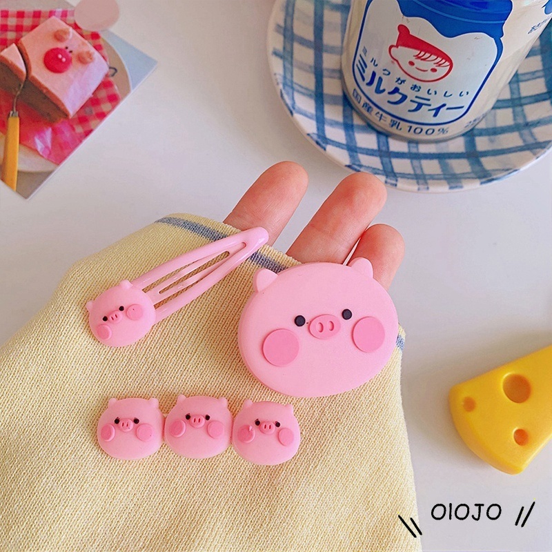 【COD】Cute Pink Piggy Hairpin Poni Rusak Rambut Aksesoris Rambut Gadis Bulang Hadiah