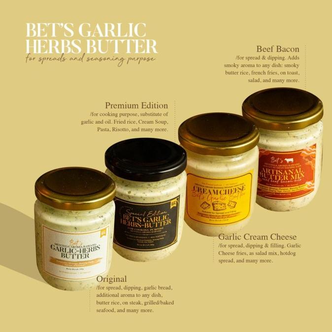 

BAYAR DITEMPAT Premium Garlic Butter Herbs by Bet's - Beef Bacon