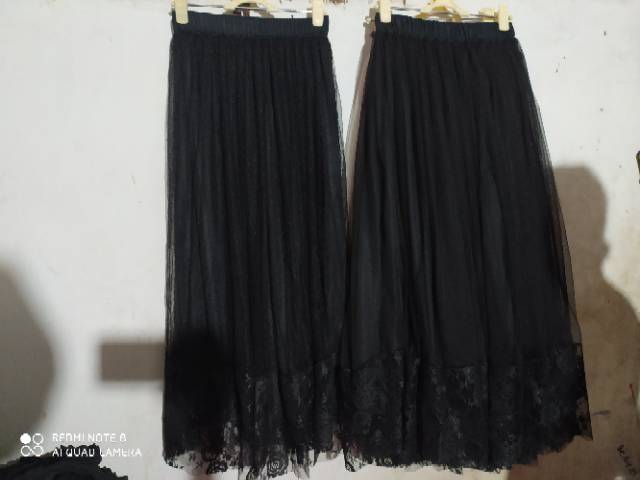 Rok tutu brukat premium /  flare skirt / rok tutu renda / rok pesta