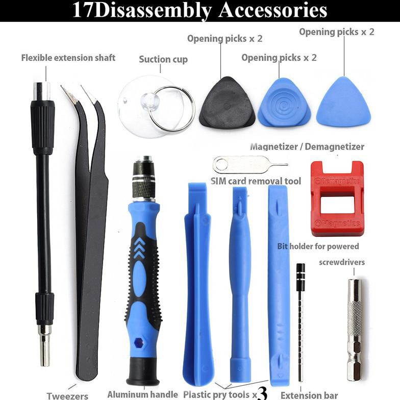 Grab Medan 115 in 1 Screwdriver Set Reparasi Smartphone Laptop Mini Precision Insulated Yalku 1