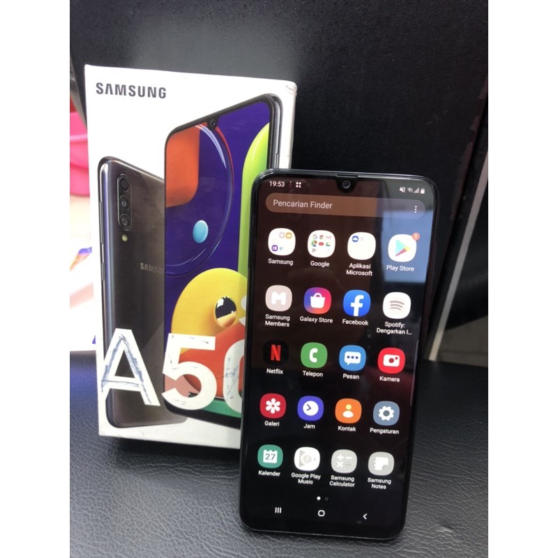 samsung second a50s ram 4/64 fullset ori mulus 98%