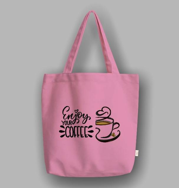 &quot;Messy&quot; Tote Bag Coffee