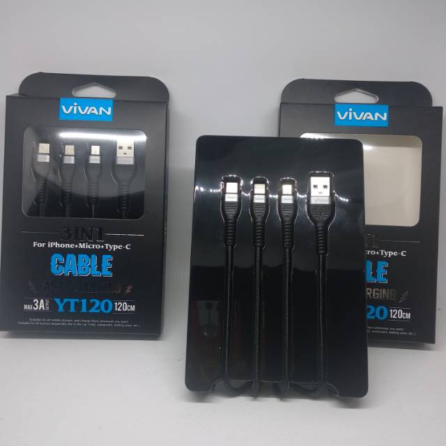 KABEL DATA VIVAN 3IN1 YT120