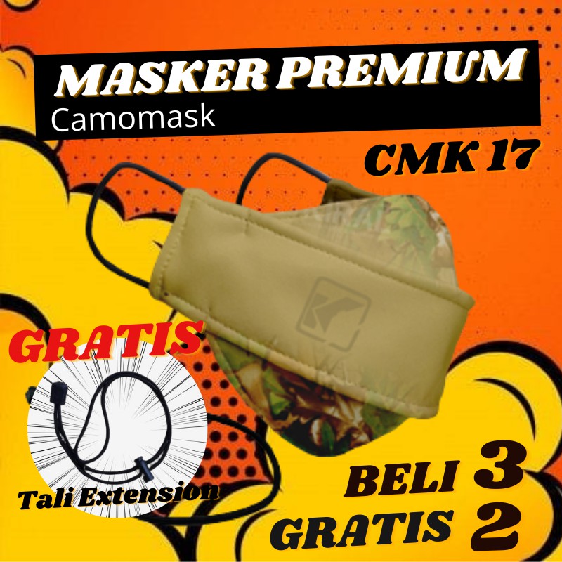 [UPDATE PROMO] Masker Kain Pria Camomask Camo Mask Kiral Motif Distro Keren Premium ORIGINAL