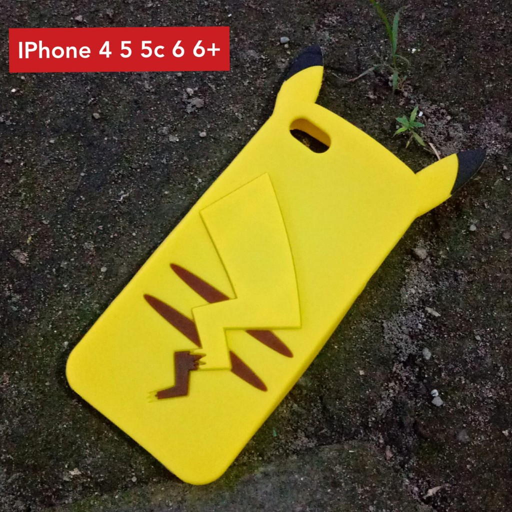SALE Case 3D Iphone 4 5 5c 5g 5s 6 6s 6 plus Pikachu