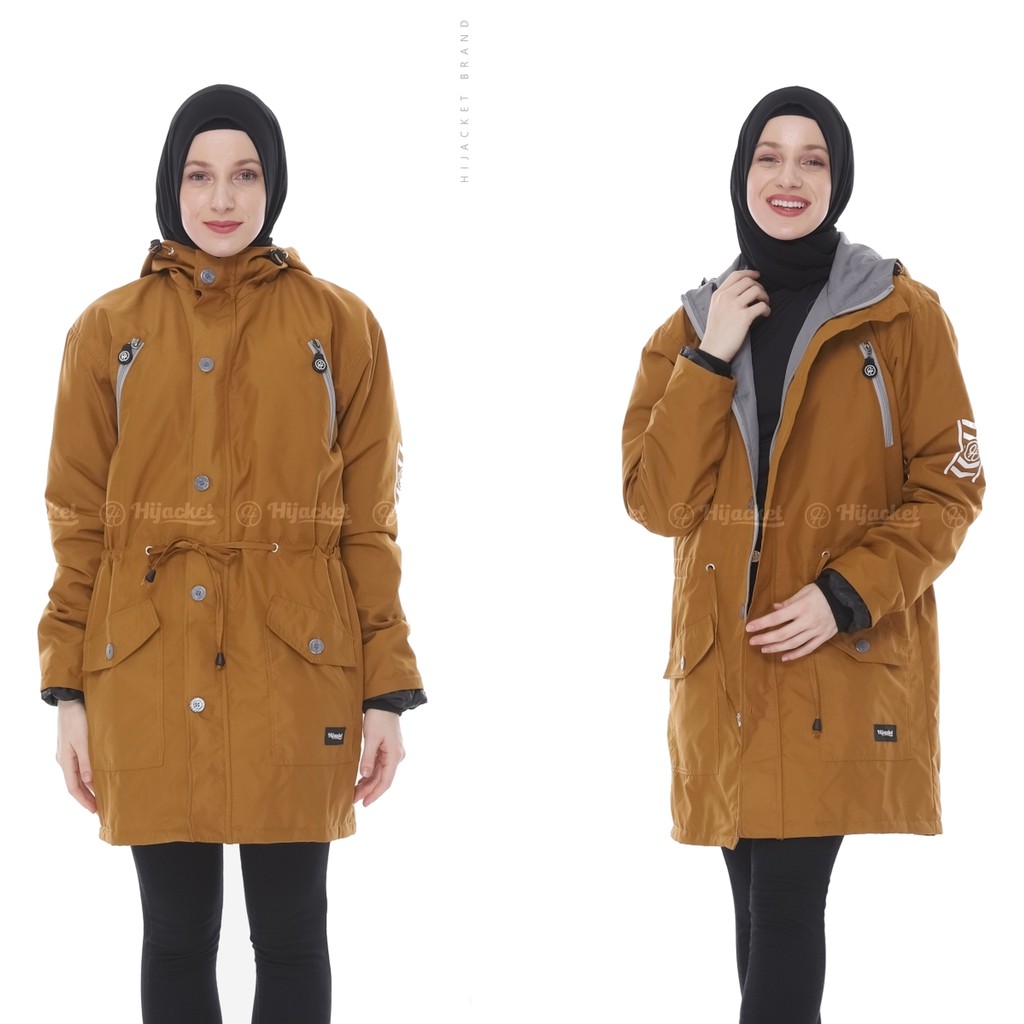 new sale jaket parka muslimah hijacket montix terbaru warna navy big size xxl bahan 75% tahan air-Imperial