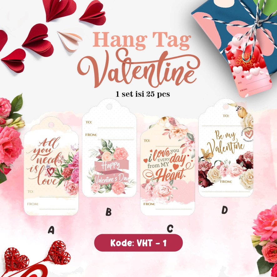 

Hangtag valentine label tag kado