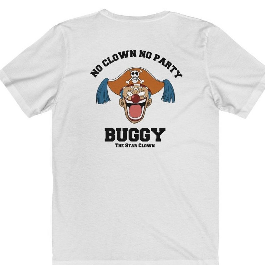 Tshirt Buggy the star clown Onepiece Anime Manga Premium Unisex