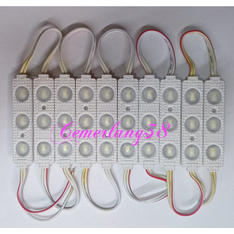 Lampu LED modul 3 Mata/Lampu LED module 3 mata /12V - PUTIH