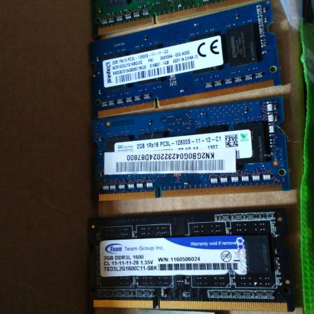 ram laptop sodimm ddr3l pc3l 2gb 1.35v normal seken