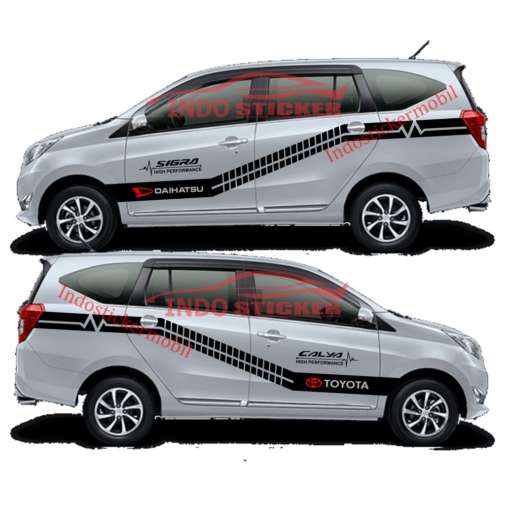 Sticker mobil sigra cutting  stiker sticker mobil sigra calya performance