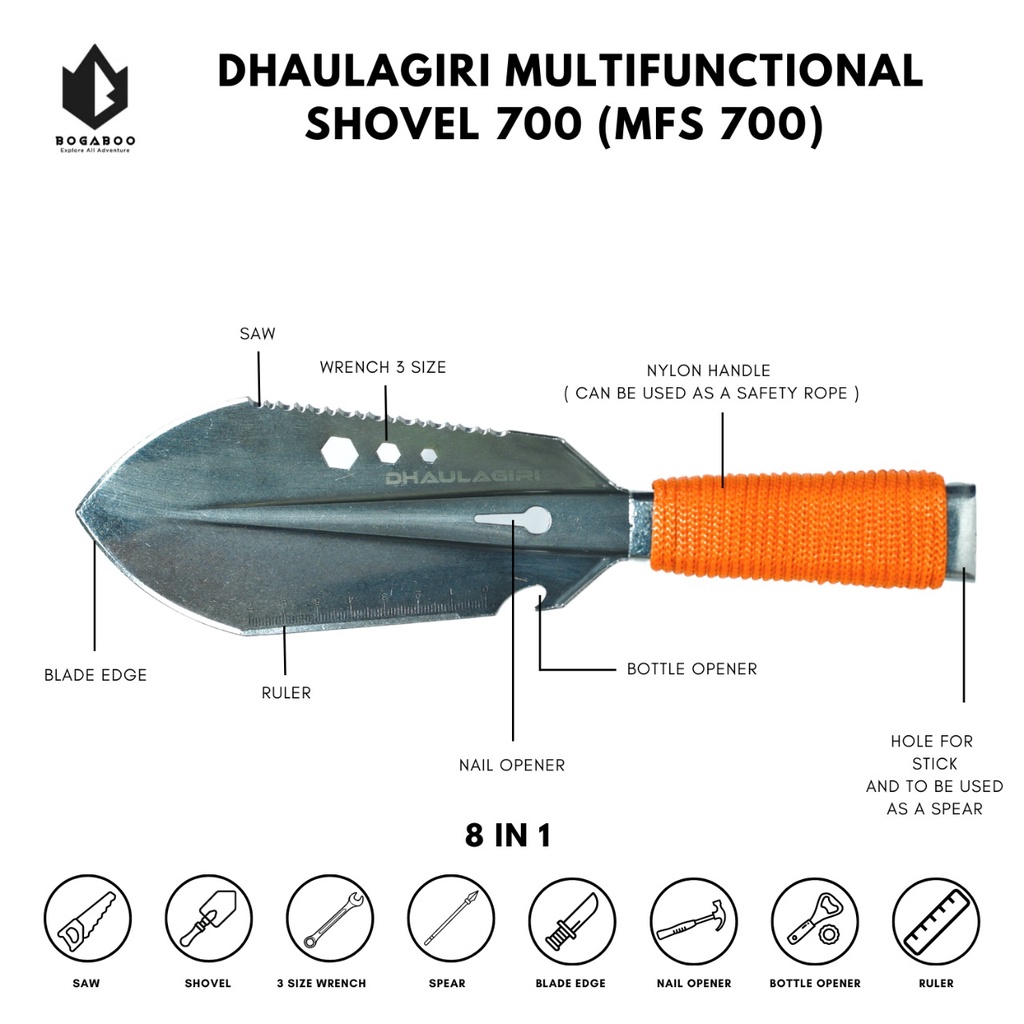 Cangkul Dhaulagiri Multifunctional Shovel 700 (MFS 700) Sekop Dhaulagiri - Skop Dhaulagiri