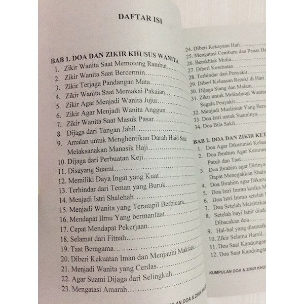 Buku Kumpulan Doa &amp; Zikir Khusus untuk Wanita