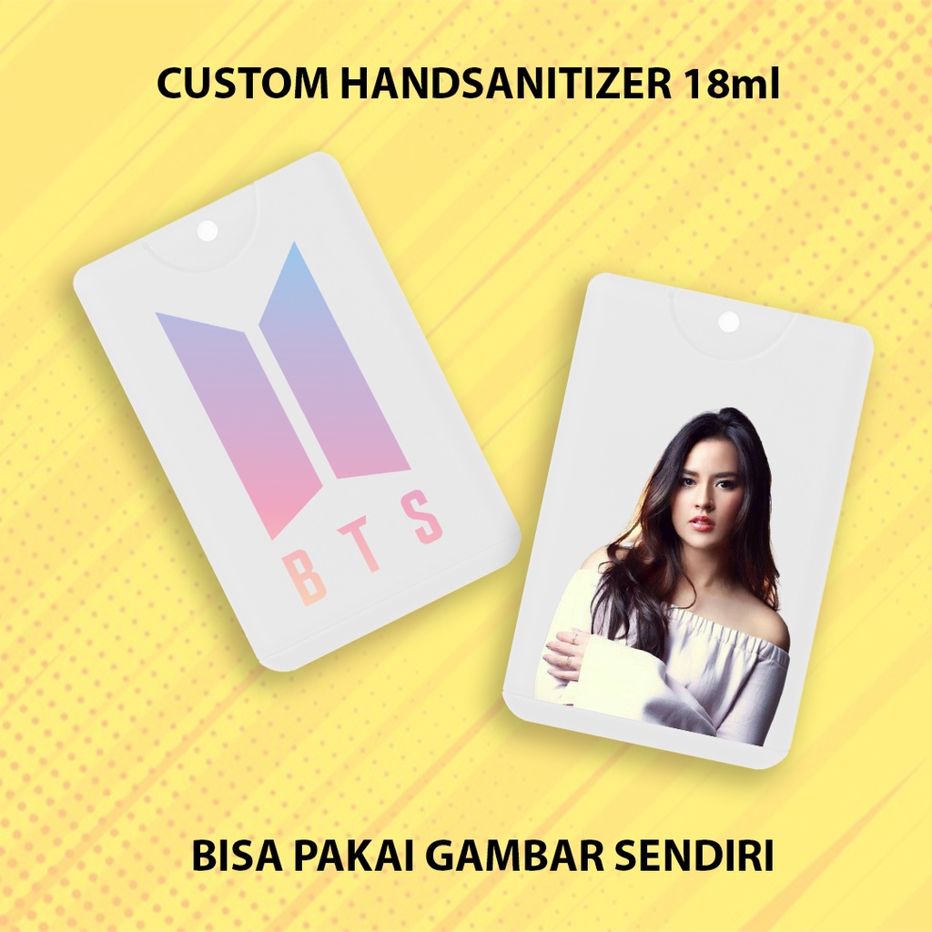 Hand Sanitizer Pocket Spray Custom Gambar Suka Suka Putih