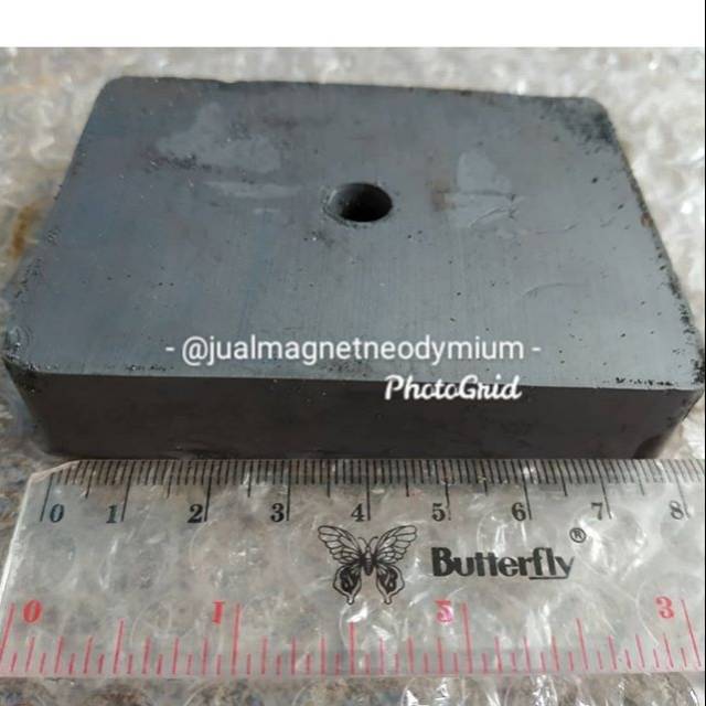Magnet kotak ferrit batangan