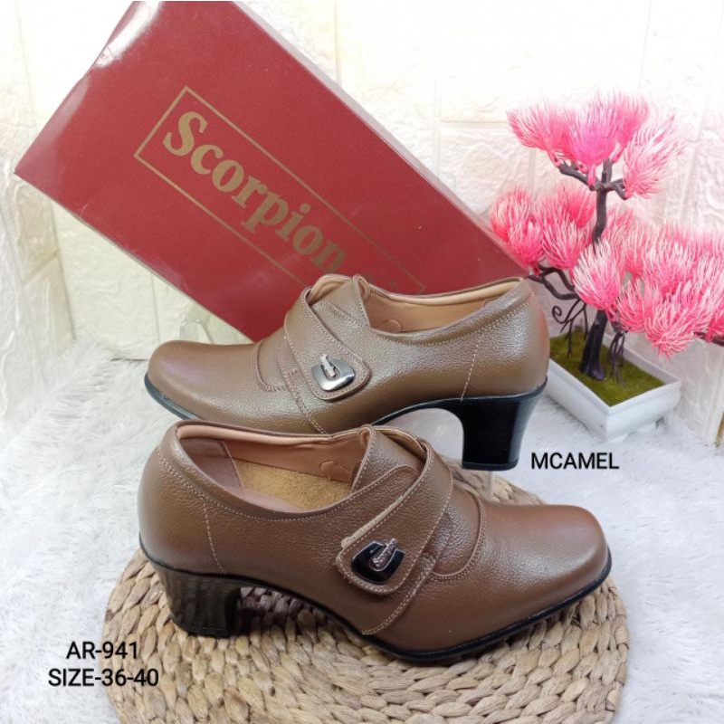 SEPATU BOOTS KULIT ASLI WANITA PDH/PDL SCORPION 941