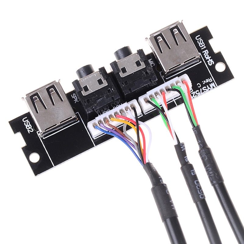 (LUCKID) 1pc Kabel Konektor panel Depan usb 2.0 Untuk motherboard Komputer