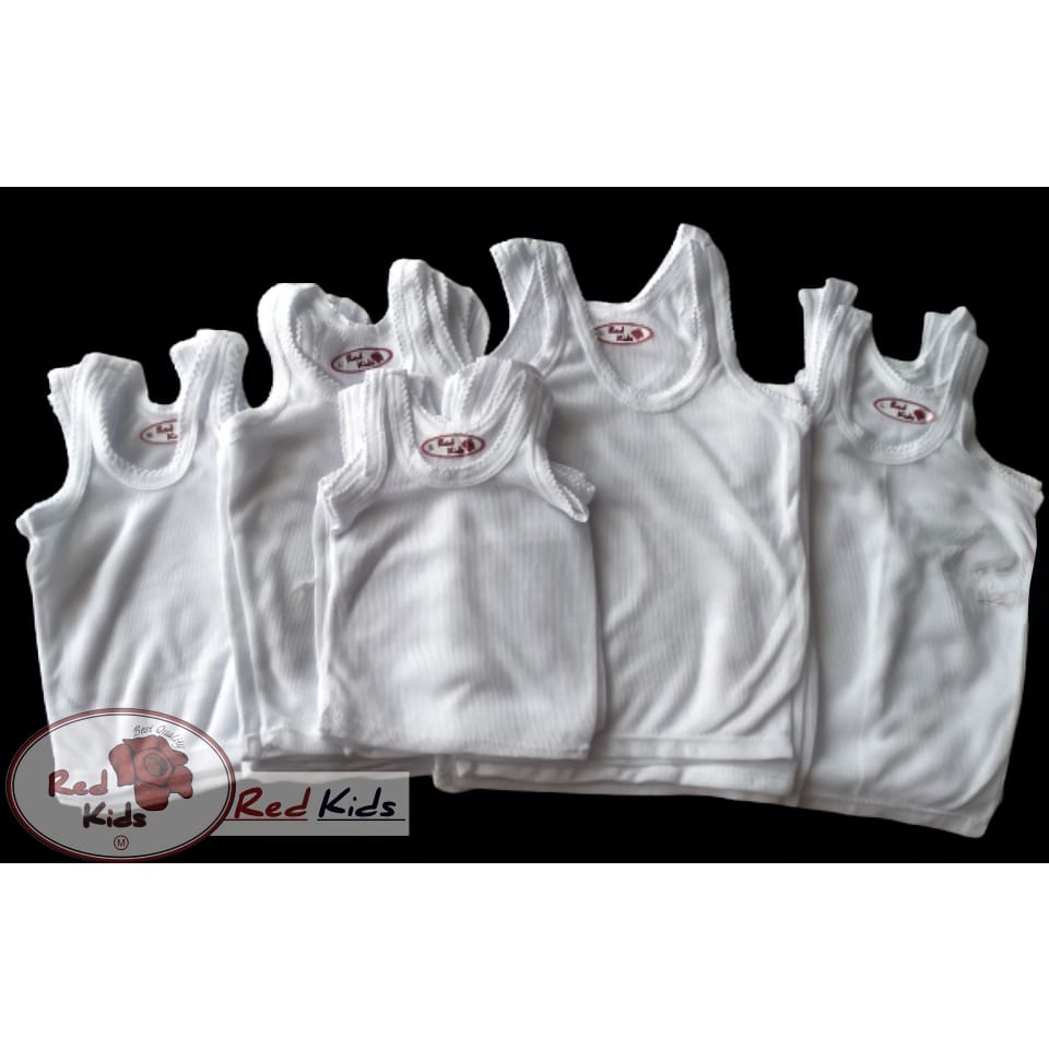 Jual 12 PCS KAOS DALAM ANAK /SINGLET ANAK /SINGLET ANAK LUSINAN