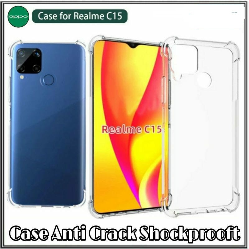 Anti Crack Realme C15 6.5 inch Soft Case Jelly REALME C15 Tahan Benturan