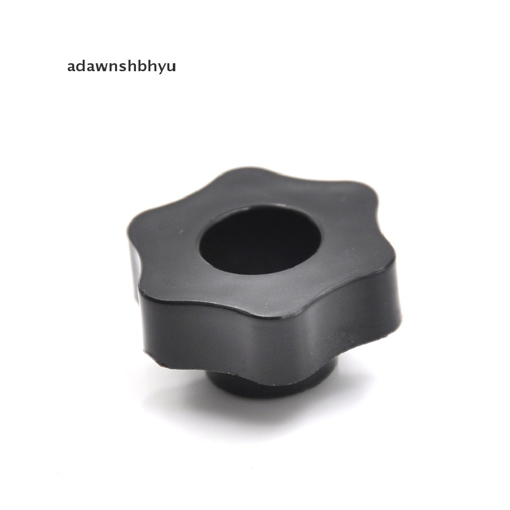 Adawnshbhyu 4Pcs M6 Female Thread Star Shaped Head Clamping Nuts Knob Dengan Lubang Tembus