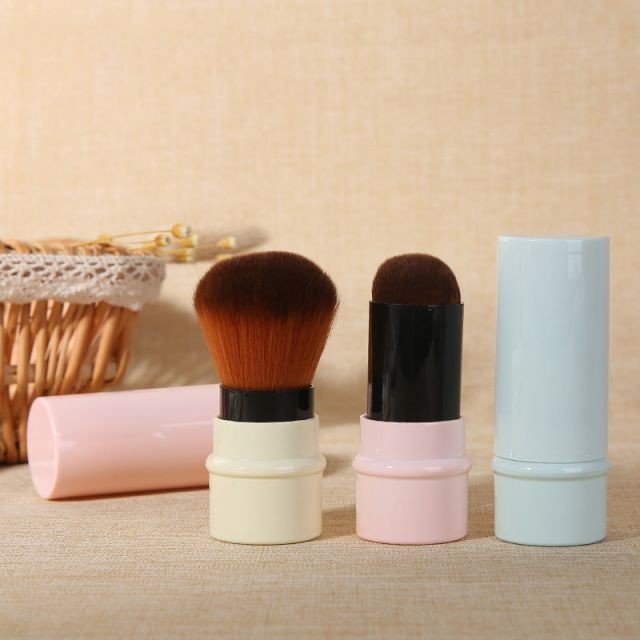 Travel Make Up Brush Kuas Makeup Lameila Kuas Makeup Bedak Blush On Kosmetik Nylon Retractable Brush L0825