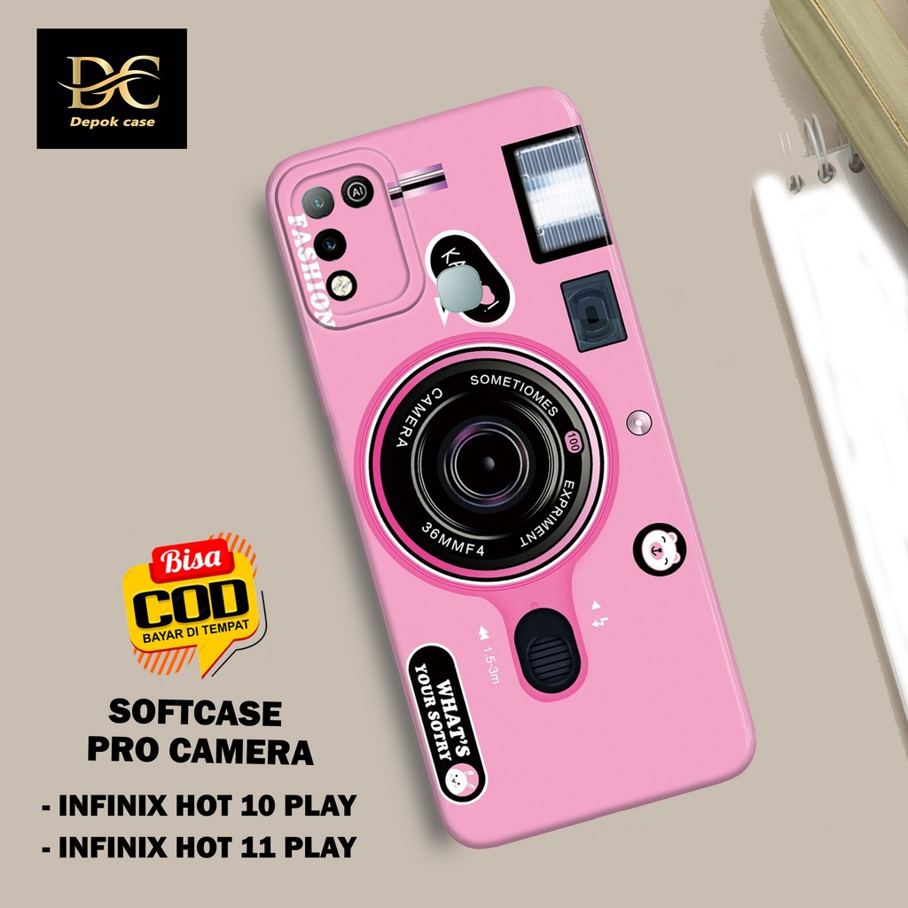 Case Infinix Hot 10 Play / Infinix Hot 11 Play Terbaru - Fhasion Case CAMERA - Casing Hp Infinix Hot