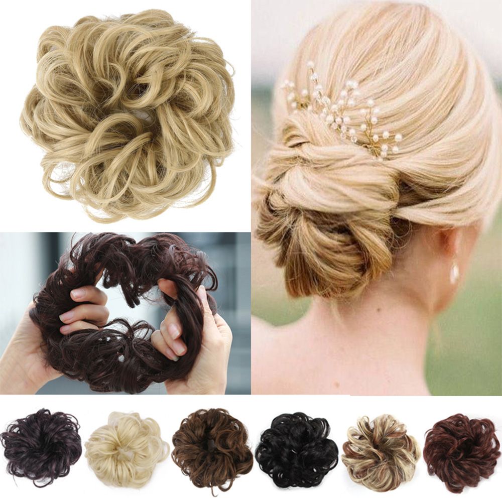 MXBEAUTY Winding Wig Donut Bun Hair Circle Headwear Accessories Hair Bands Silky Holder Rubber Soft Elastic Bun