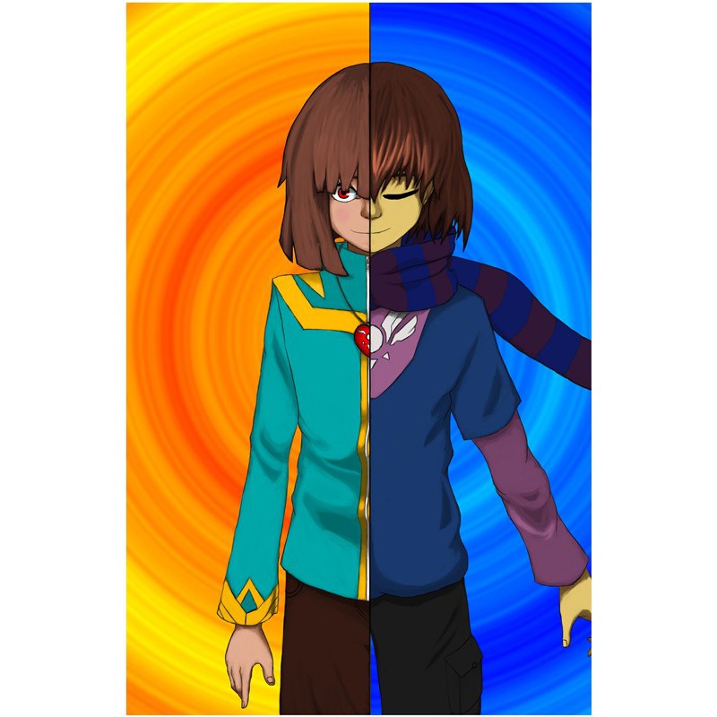 Poster 17021708 Chara & Frisk (Undertale)