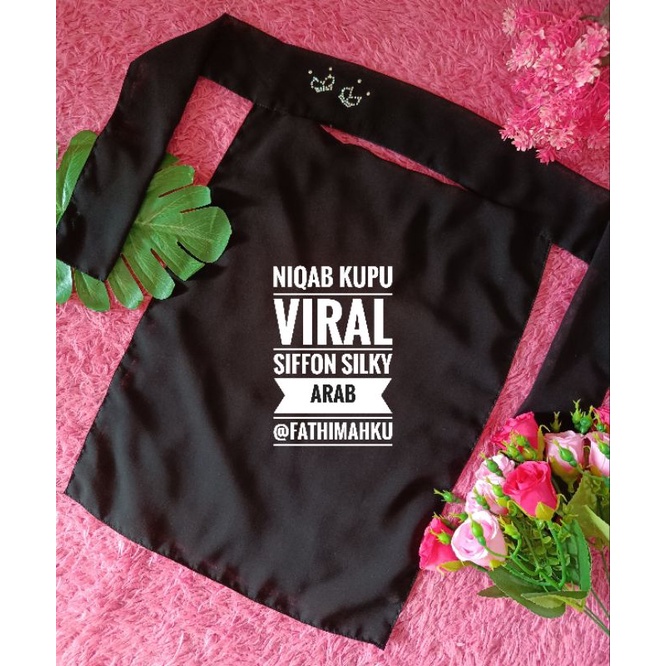 Niqab Kupu Viral Sifon Silky Arab/Bandana Cadar Terbaru