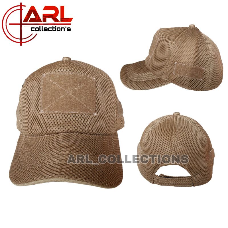 topi double mess polos cream tua - topi tactical jaring velcro - topi double mess cream tua
