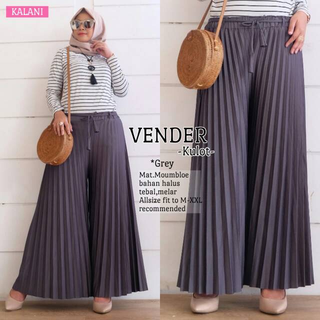 Gender kulot || kulot solo || kulot plisket || fashion solo
